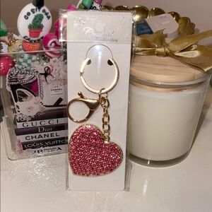 NEW!! 🩷🩷Pink Heart Purse Charm/Keychain🩷🩷🩷